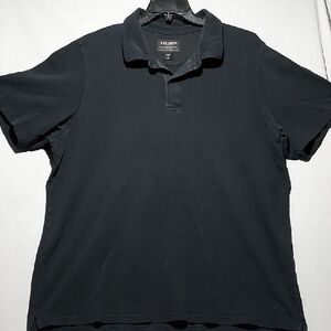 Filson Men's Black Polo Shirt 100%‎ cotton US size XXL